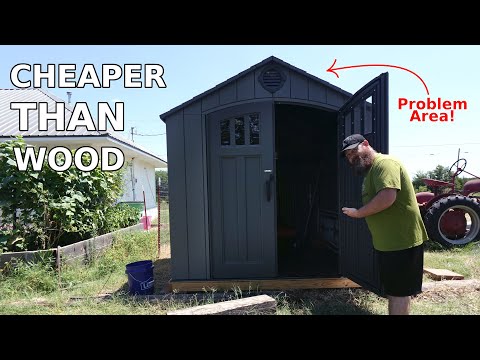 Lifetime 8x7.5 Shed Assembly - Step by Step Plus the Problems