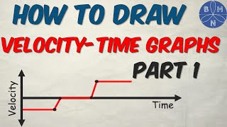 How to Sketch a Velocity-Time Graph PART 1 | (EASY METHOD) | BHNmath