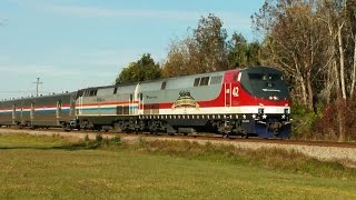 preview picture of video 'Amtrak Baggage Car Special & FEC 101'