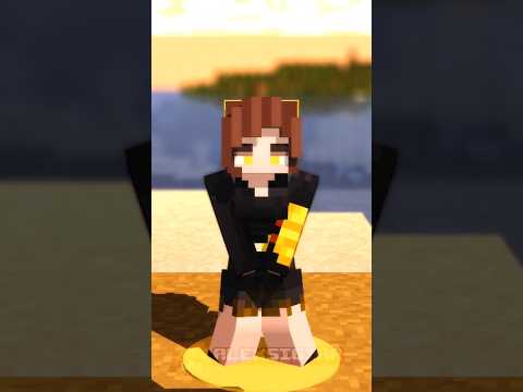 Zombie Husk Girl potion fart or poop and water to closed WC ohio - minecraft animation #shorts