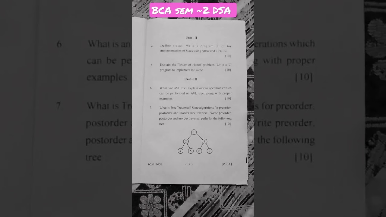 |BCA semester 2 Data Structure|#bca #exam #2023 #question #paper #datastructures #dsa @learntoeasy