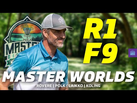 2025 PDGA Professional Masters World Championships | R1F9 | Rovere, Polk, Laikko, Koling | MP40