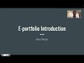 E Portfolio Introduction Video BUS 4000