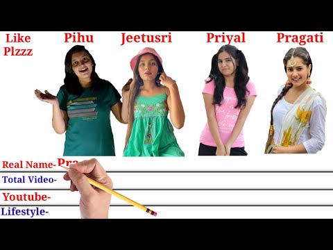 Pihu Vs Jeetusri Vs Priyal Vs Pragati-Lifestyle,Youtube,Real Name,Total Video,Etc