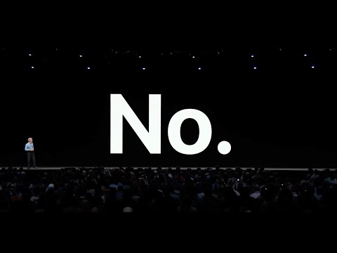 Craig Federighi saying "No" in 1 HOUR 😂
