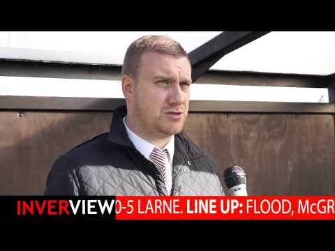 Wellington Rec 0-5 Larne: David McAlinden post match interview