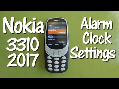 How to Set the Alarm Clock on the Nokia 3310 2017 2G Cell Phone