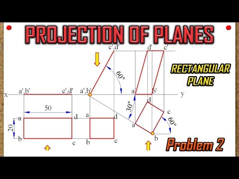 PROJECTION OF PLANES_Recreated_Lecture 2 - Rectangular Plane with surface & edge inclined to HP & VP