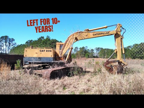 Old Cat 225 Excavator Will It Start?