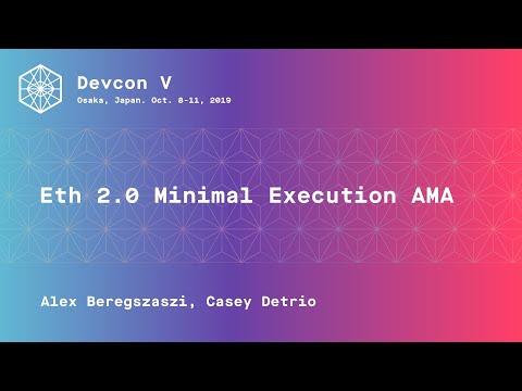 Eth 2.0 Minimal Execution AMA preview