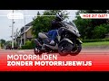 Motorrijden zonder motorrijbewijs? Zo werkt het
