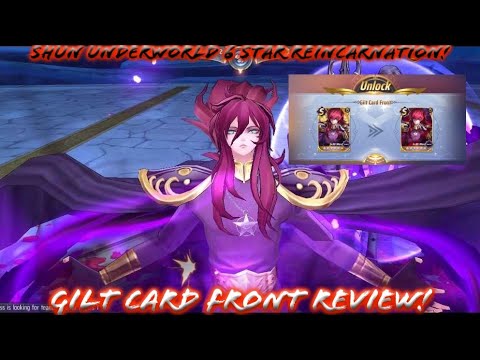 Saint Seiya: Awakening (KOTZ) - Underworld Shun 6 Star Reincarnation Gilt Card Front Review at PvP!