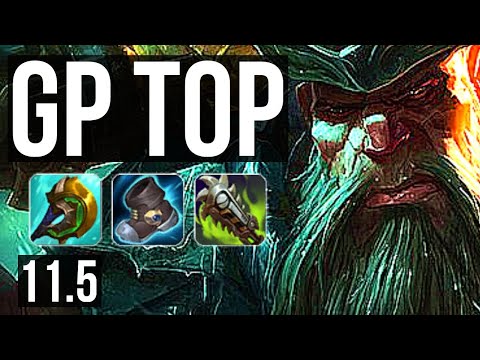 GANGPLANK vs KARMA (TOP) | 6/0/4, 1.6M mastery, 800+ games, Dominating | KR Master | v11.5
