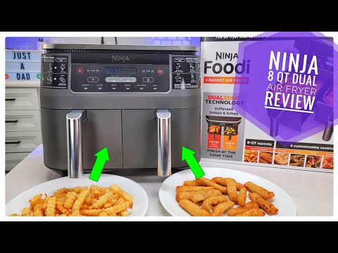 Ninja DZ201 Dual Zone Air Fryer 8 Quart 6-in-1 with  2 Independent Frying Baskets Review  Match Cook