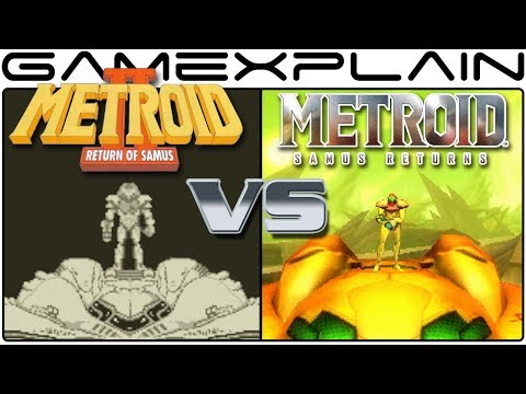 Metroid: Samus Returns Vs Metroid II: Return of Samus - Graphics Comparison (3DS vs Game Boy)