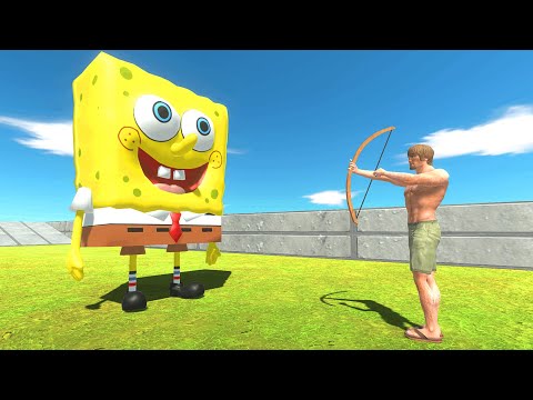 SPONGEBOB DEATH RUN - Animal Revolt Battle Simulator