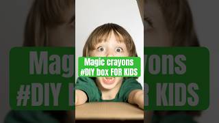 How to make crayons DIY box for kids | #Shorts #parentingtipsandtricks #parentingmadeeasy