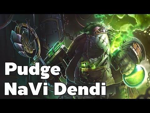 Na`Vi Dendi - Pudge Supports Gameplay