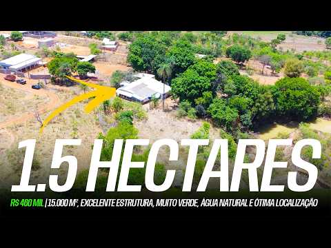 CHÁCARA DOS SONHOS À VENDA EM CABECEIRAS – GO | 15.000 m² |TROCA POR IMÓVEIS NO DF | R$ 460.000,00