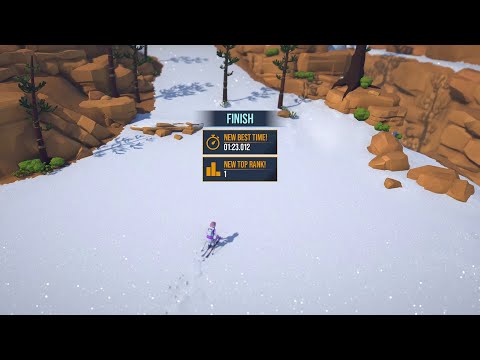 Lonely Mountains: Snow Riders - M3T2 Blue WR 1:23.01 (Viper) - Spiraling Descent