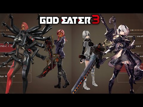 GE3 Two Solo Time Missions Against Havakiri + Ameno Variant | feat. 2B and Mistral(MGR)