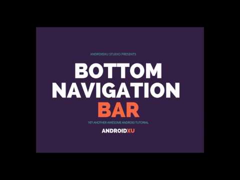 Android Bottom navigation View Material design