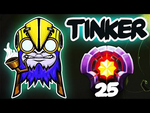 FIRST LEVEL 25 TINKER - New FuN^KeFaL Tinker Spammer? EPIC Gameplay Compilation Dota 2