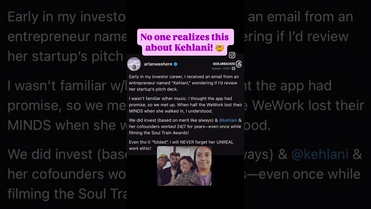 Kehlani Did This When I Invested in Her Tech Company…