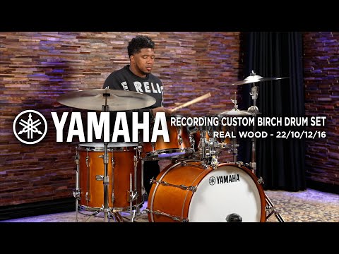 Yamaha Recording Custom Birch Drum Set 22/10/12/16 - Real Wood (RC2JF40JRW)
