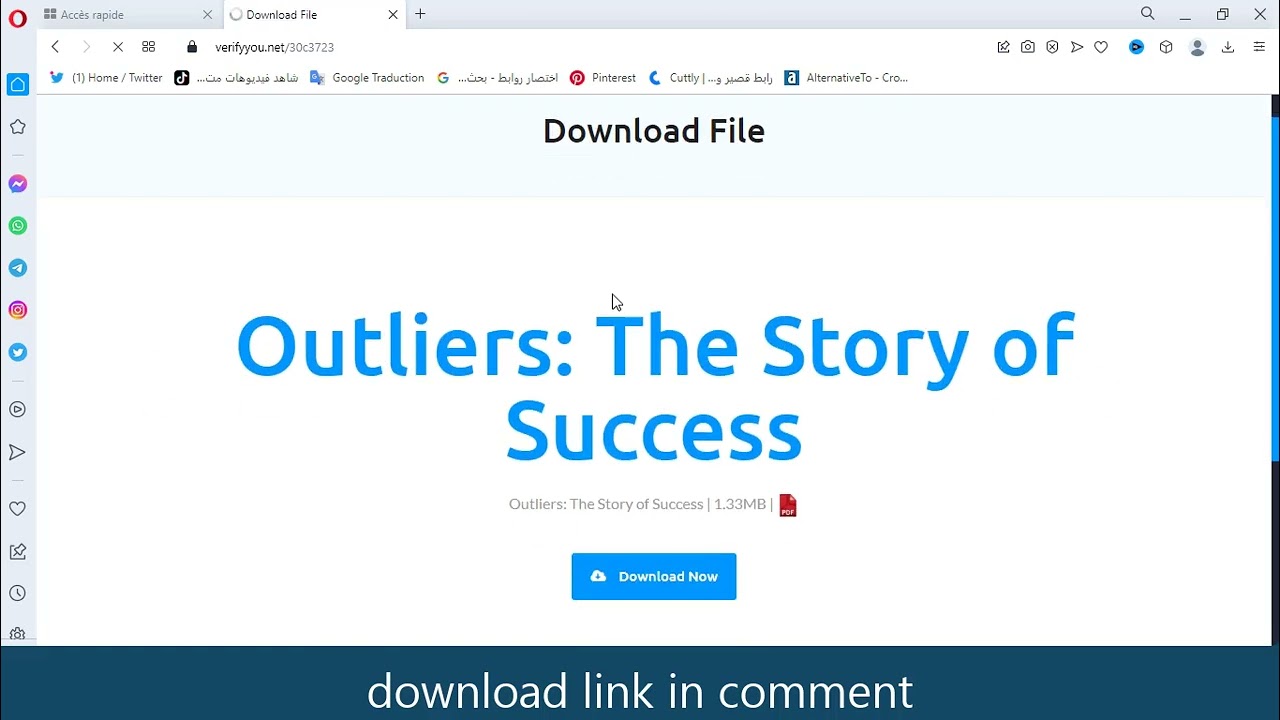 Download outliers the story of success books pdf free 2022