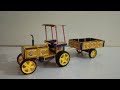 Ganpati Bappa How To Make Tractor And Trolley From Matchbox At Home Tractor Tractor
