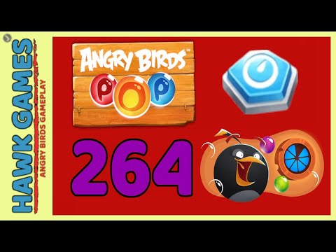 Angry Birds Stella POP Bubble Shooter Level 264 Hard - Walkthrough, No Boosters