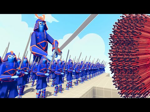 100x SAMURAI + 1x GIANT vs 1x EVERY GOD | TABS - Totally Accurate Battle Simulator