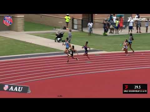 2021 AAU Junior Olympics HTH Girls 4x100 M Relay 15 - 16 Years Old Prelims