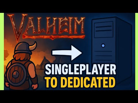 Convert Your Valheim Singleplayer World to a Dedicated Server | SteamCMD Tutorial