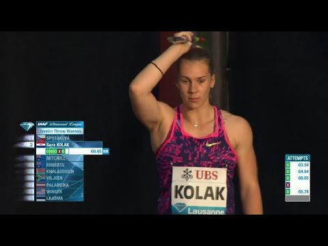 Sara Kolak 68.43m European U23 Record Lausanne 2017