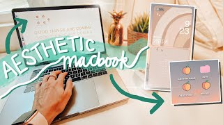 NEW macbook customization tips + hacks! *custom icons, widgets, wallpaper*