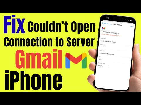 Fix Couldn't Open Connection to Server Gmail Error (IMAP to Gmail)