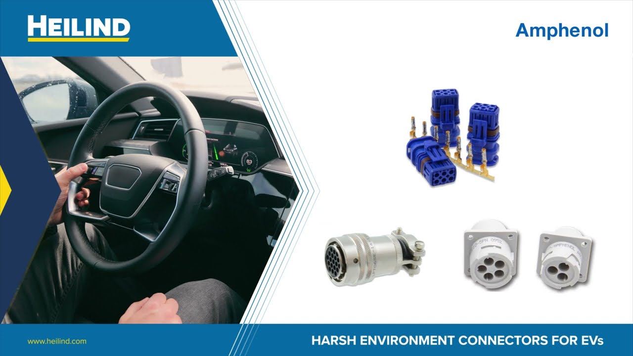 Amphenol Industrial Connectivity for Electric Vehicle Systems | Heilind Electronics