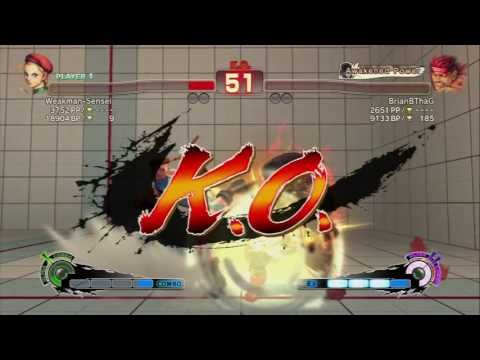 SSF4AE - Cammy (Weakman-Sensei) Vs Evil Ryu (BrianBThaG)