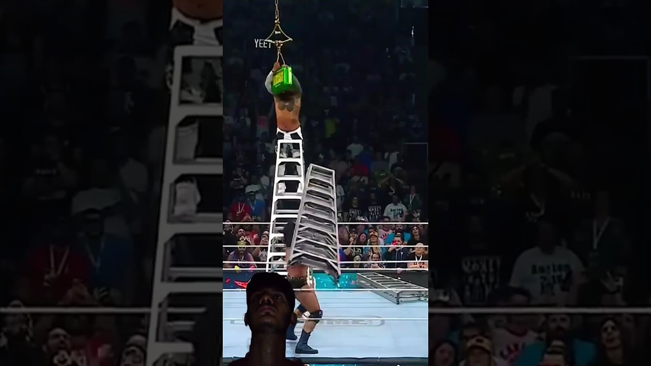 | drew McIntyre throw the ladder 🪜 on Jey USO face 👀😈 |#wwe #shorts #moneyinthebank