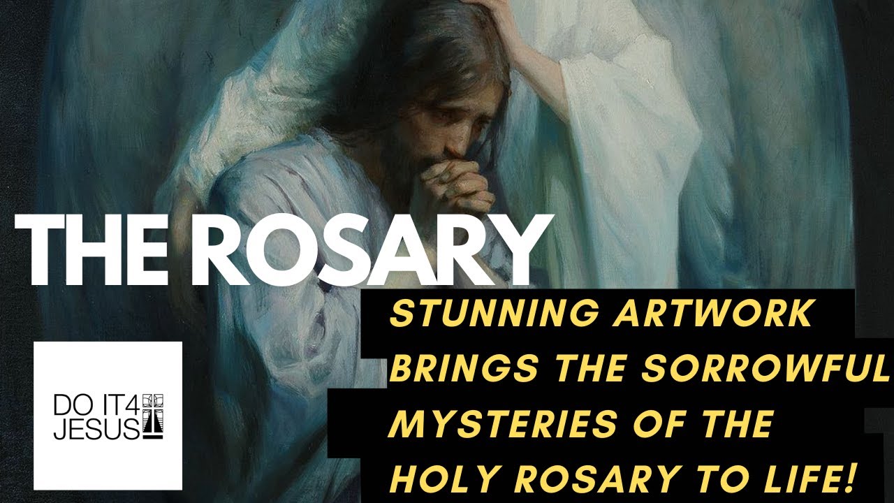 Rosary Today Friday and Tuesday  ❤️ Sorrow Mysteries of the Rosary ❤️  ROSARY WITH ART