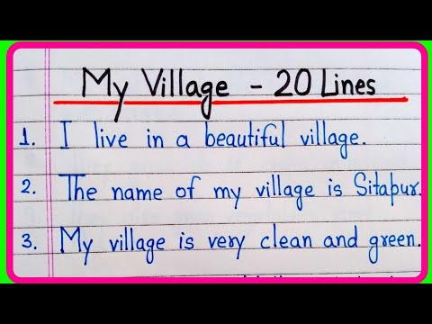 20 lines on My Village Essay in English | Essay lines on My Village in English | My Village 20 lines