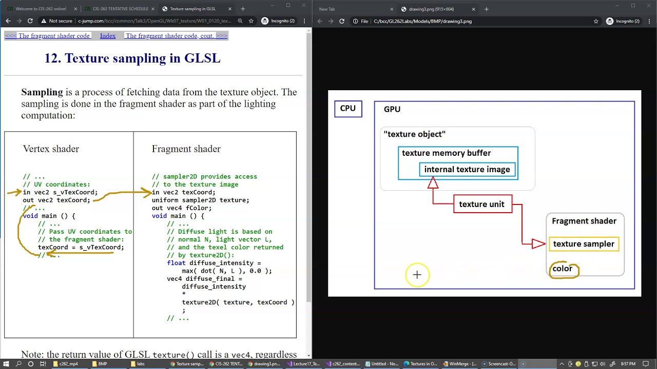 13.5 Overview of texture sampling in GLSL