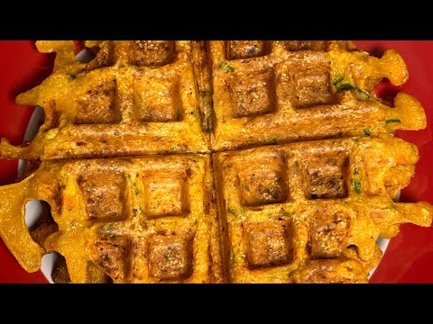 Healthy waffles recipe | veg tofu waffles | lunchbox ideas| savory waffles