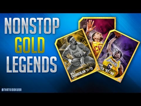 NBA 2K14 Next Gen PS4 My Team PACK OPENING-  300K VC - NONSTOP GOLD LEGENDS | BEST PACK OPENING Pt.2