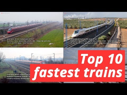 Top ten fastest trains