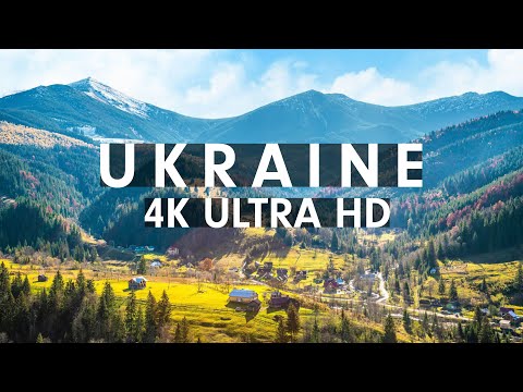 Ukraine -Aerial scenes with calming music [4K]