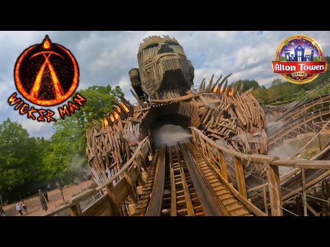 Wicker Man 4K On Ride POV - Alton Towers