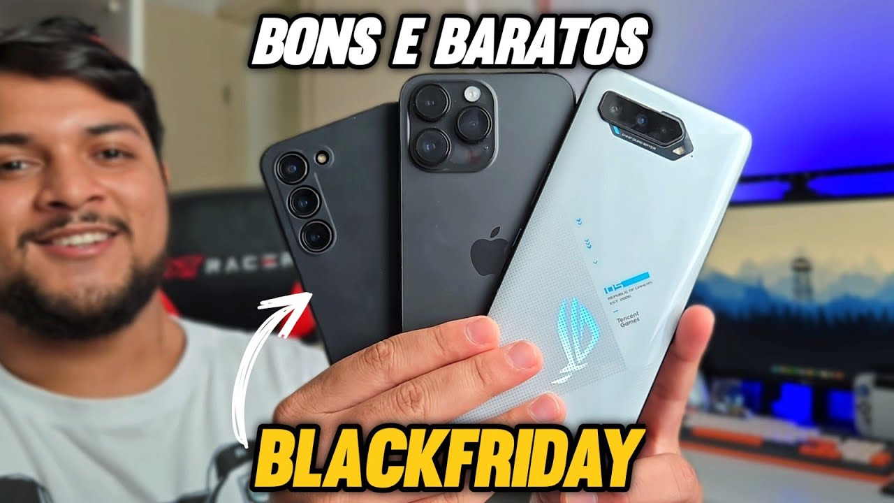 TOP 5 MELHORES CELULARES BONS E BARATOS PARA COMPRAR NA BLACK FRIDAY!
